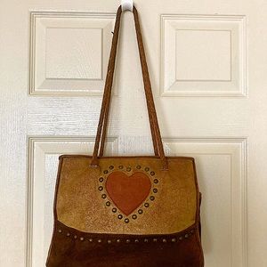 Scully Leather Heartland Western Purse Handbag genuine leather - $60